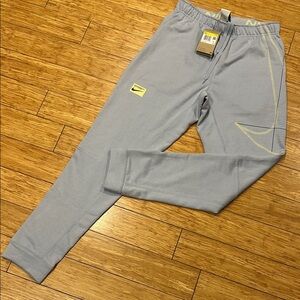 Nike Men's Dry-Fit Light Blue Training Joggers w/Yellow Accents Athletic S NWT